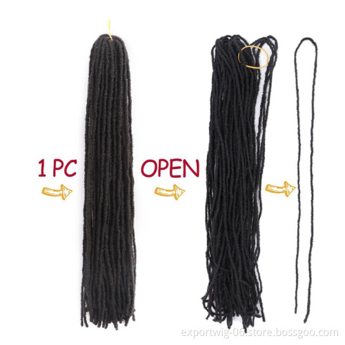 Soft Deadlocks Afro Crochet Braids Ombre Color 20 Inch Blonde Brown Bug Synthetic Hair for Women Locs Crochet Hair Sister Locs